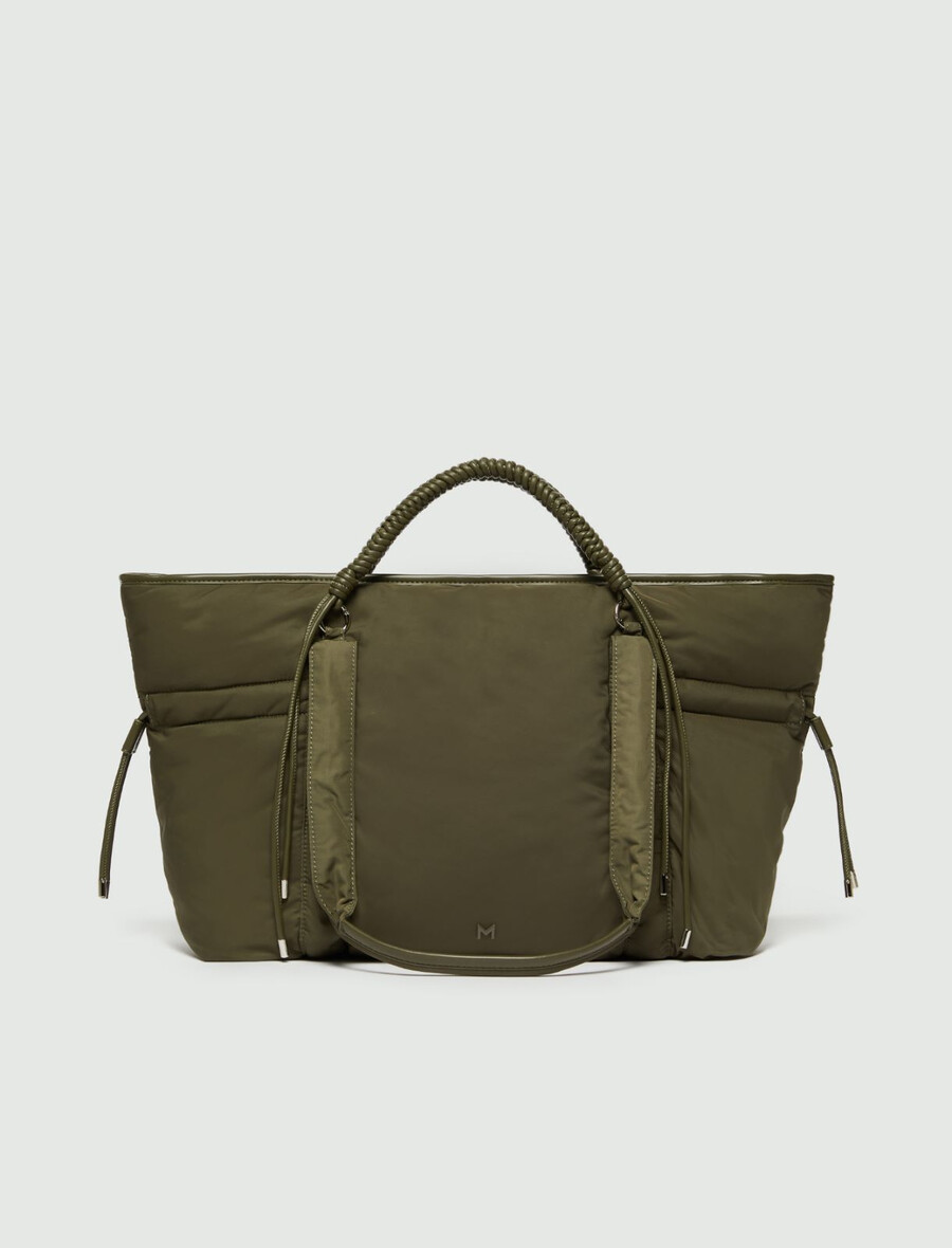 vikend torba z dvojnim ročajem - olivno zelena