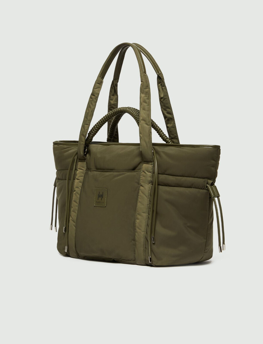 vikend torba z dvojnim ročajem - olivno zelena