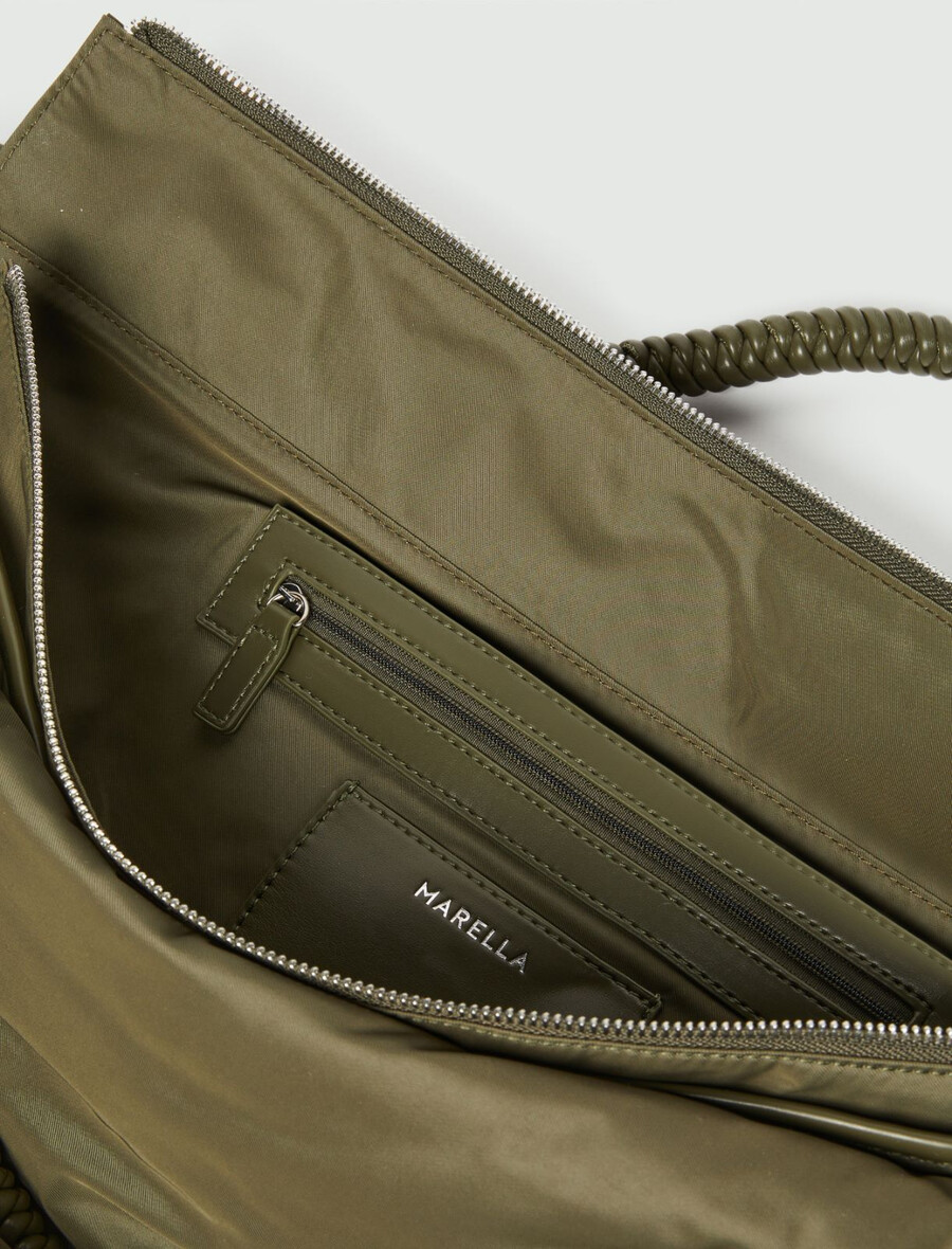 vikend torba z dvojnim ročajem - olivno zelena