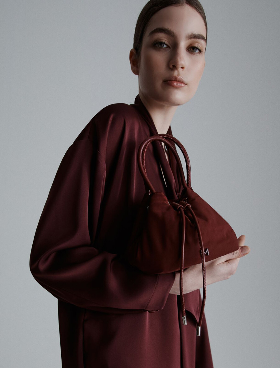 majhna torba za vrečo - bordeaux