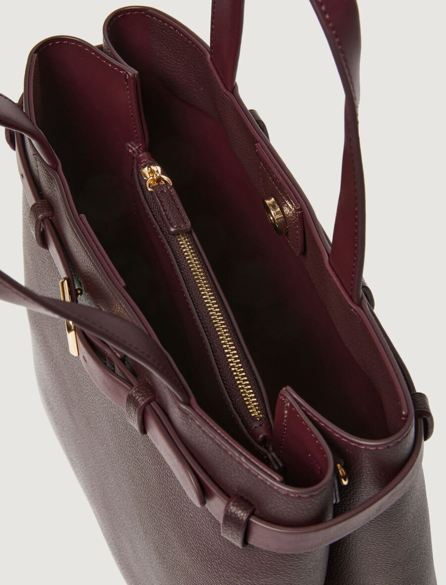 navpična torba z naramnico - temna maŠna