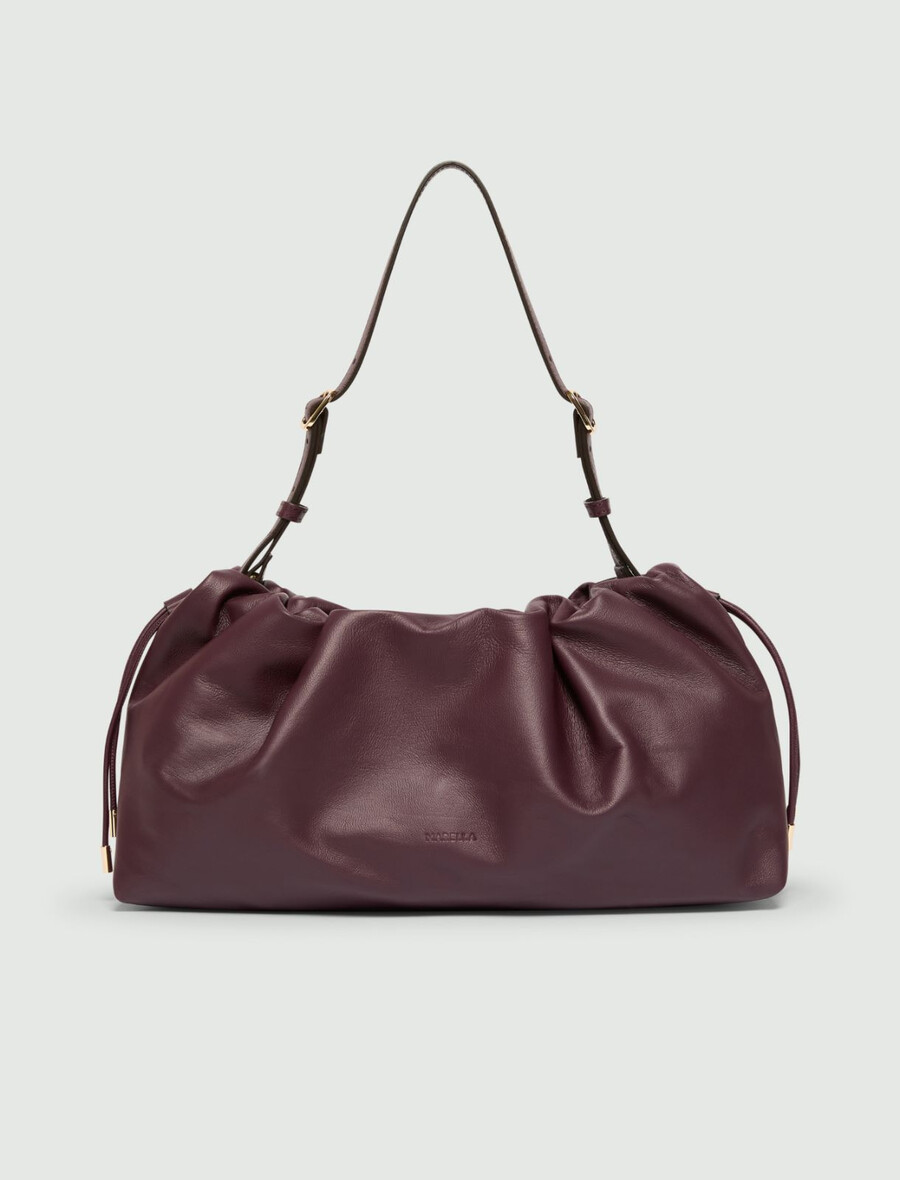 torbica iz napa usnja - bordo