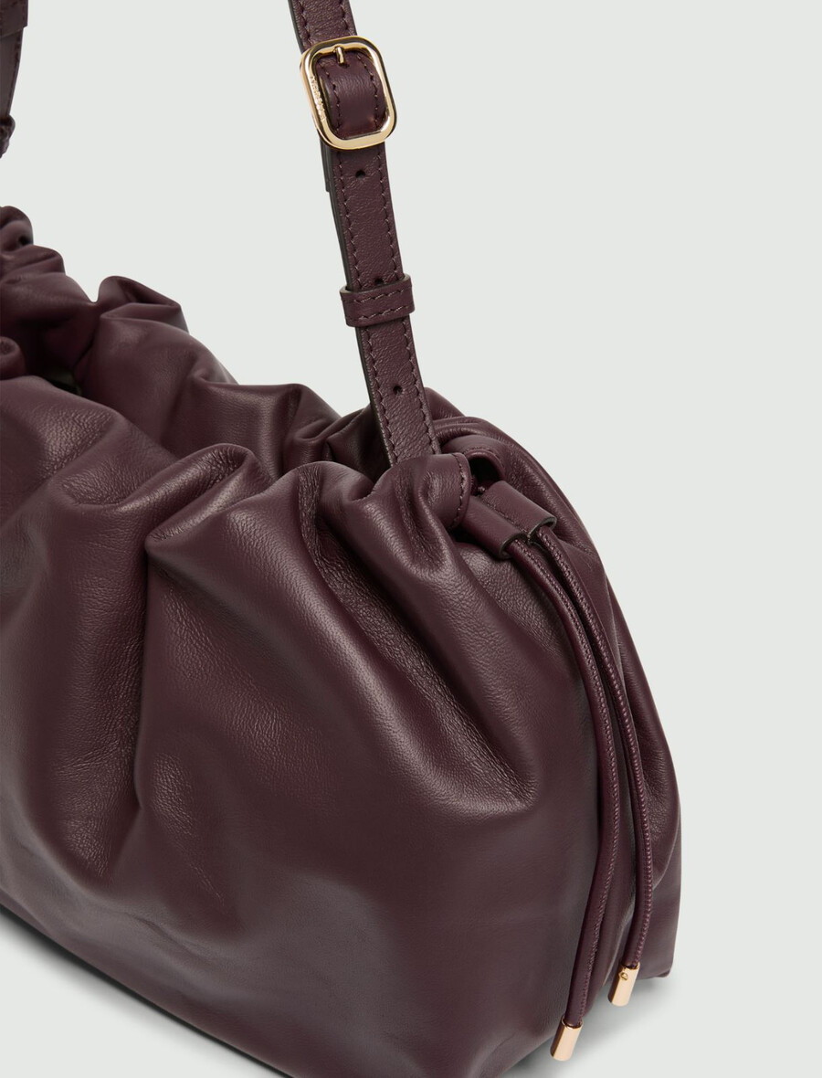 torbica iz napa usnja - bordo