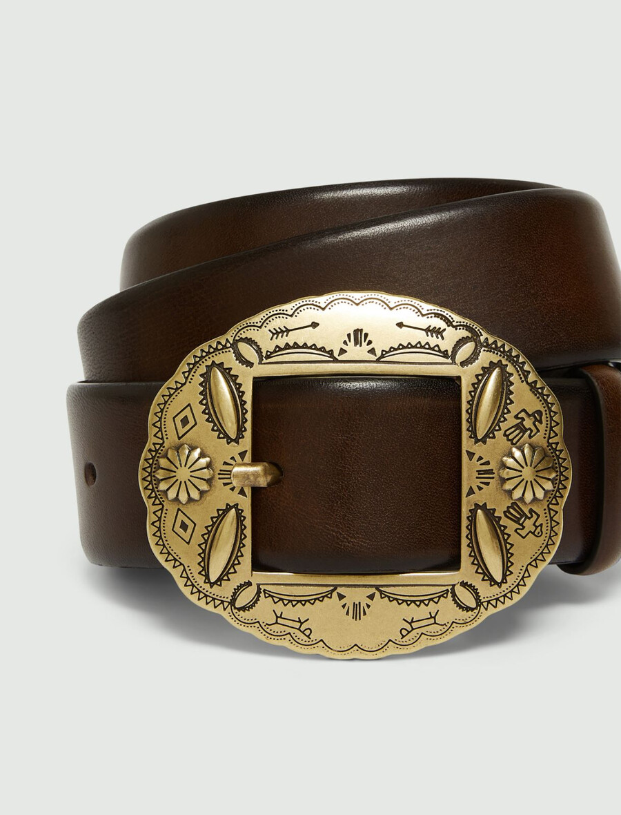 pas z ovalno zaponko - Čokolada