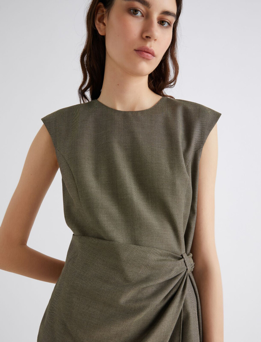 obleka iz keperja - kaki