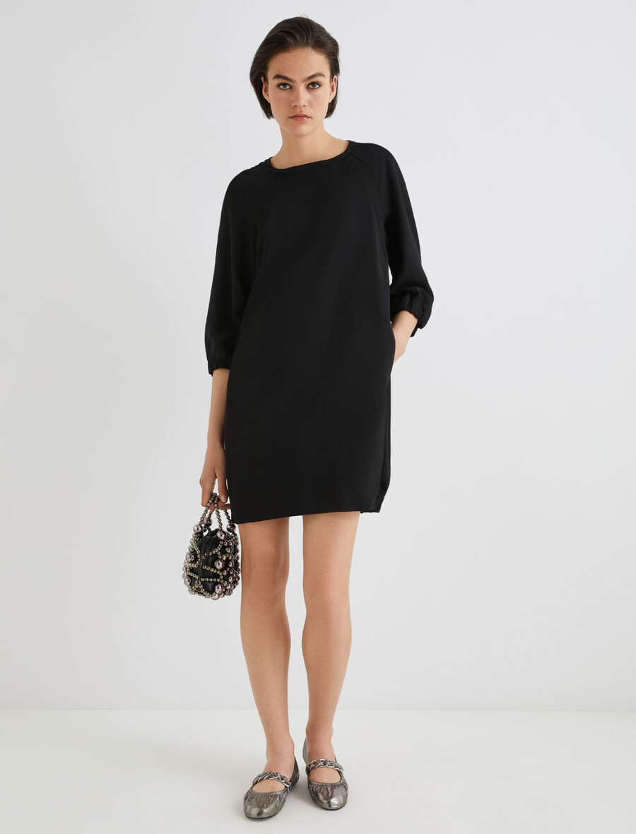 obleka cocoon - Črna