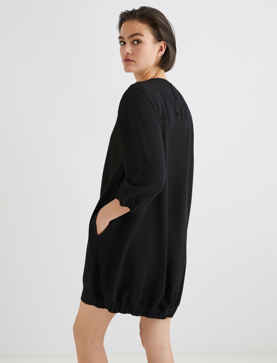 obleka cocoon - Črna