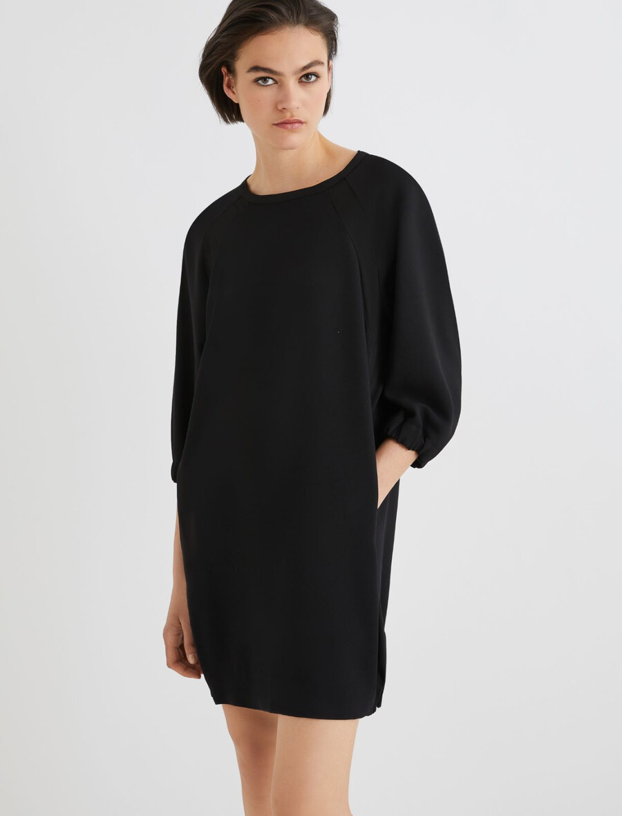 obleka cocoon - Črna