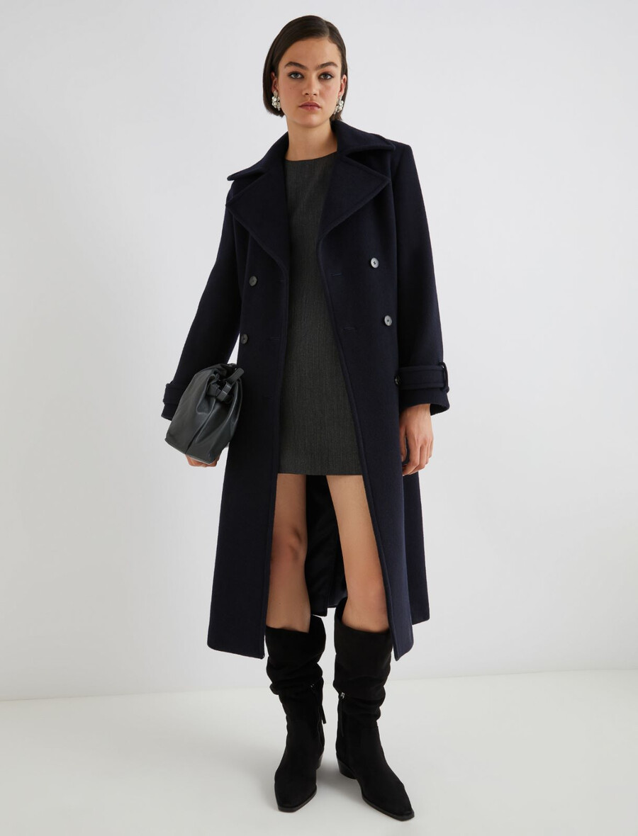 obleka z mini žepi - siva