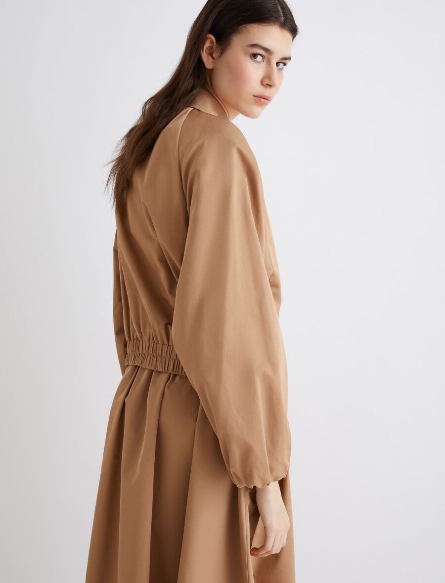 vodoodbojna bomber jakna iz keperja - beŽ