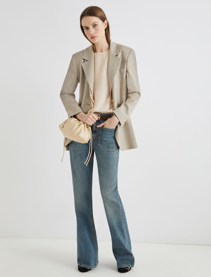 blazer s pasom - leŠnikovo rjava