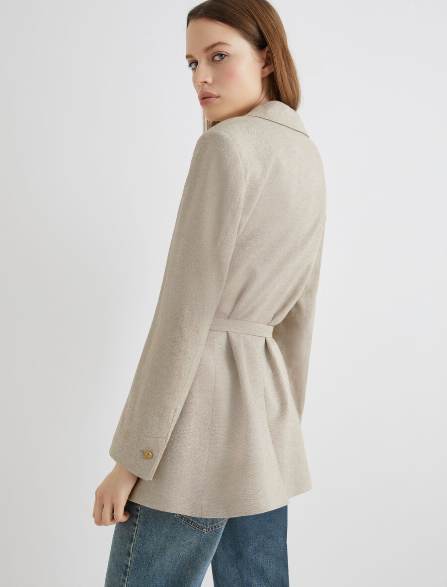 blazer s pasom - leŠnikovo rjava