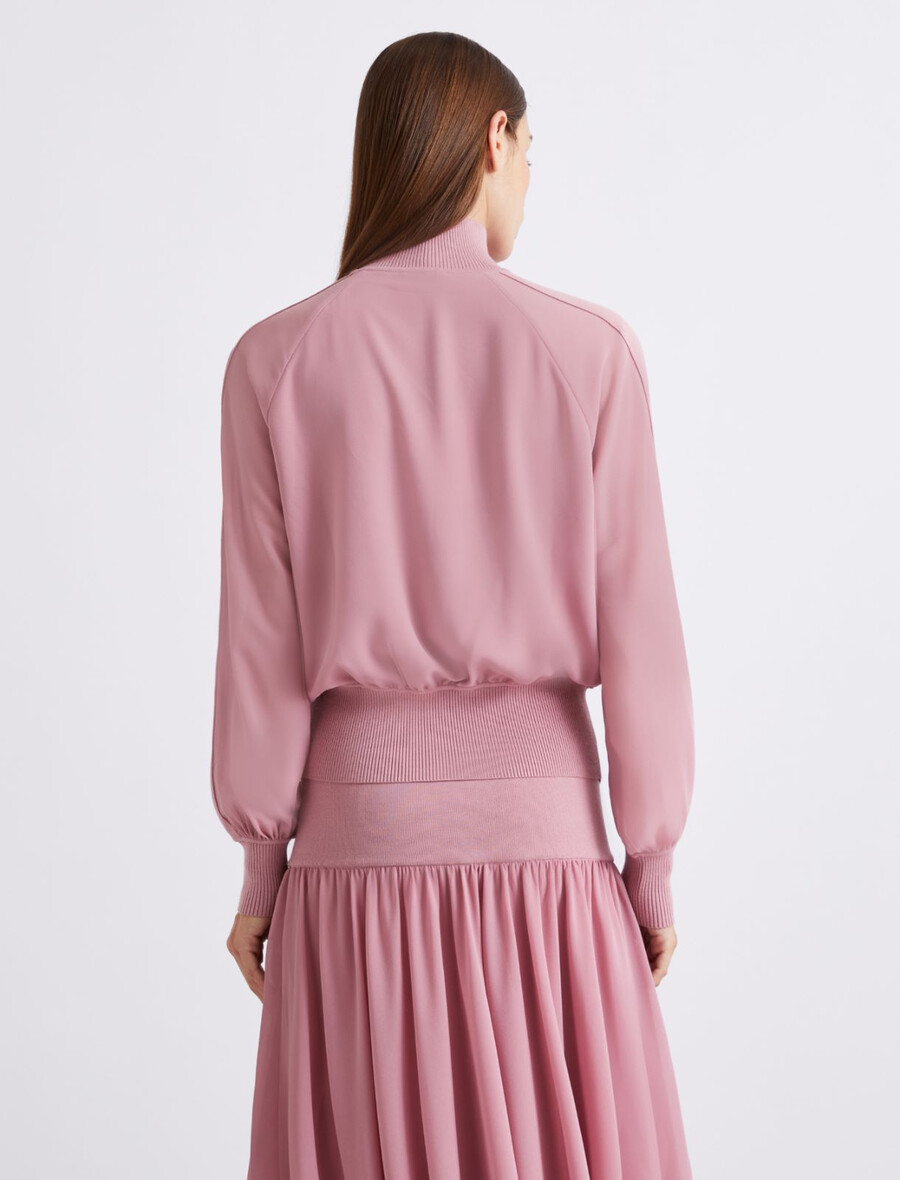 Športna jakna iz žoržeta - hydrangea