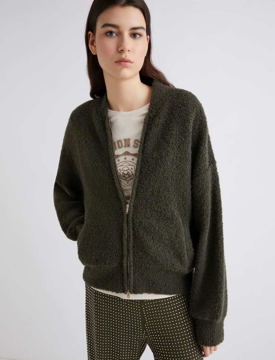 bomber jakna iz bukléja - kaki