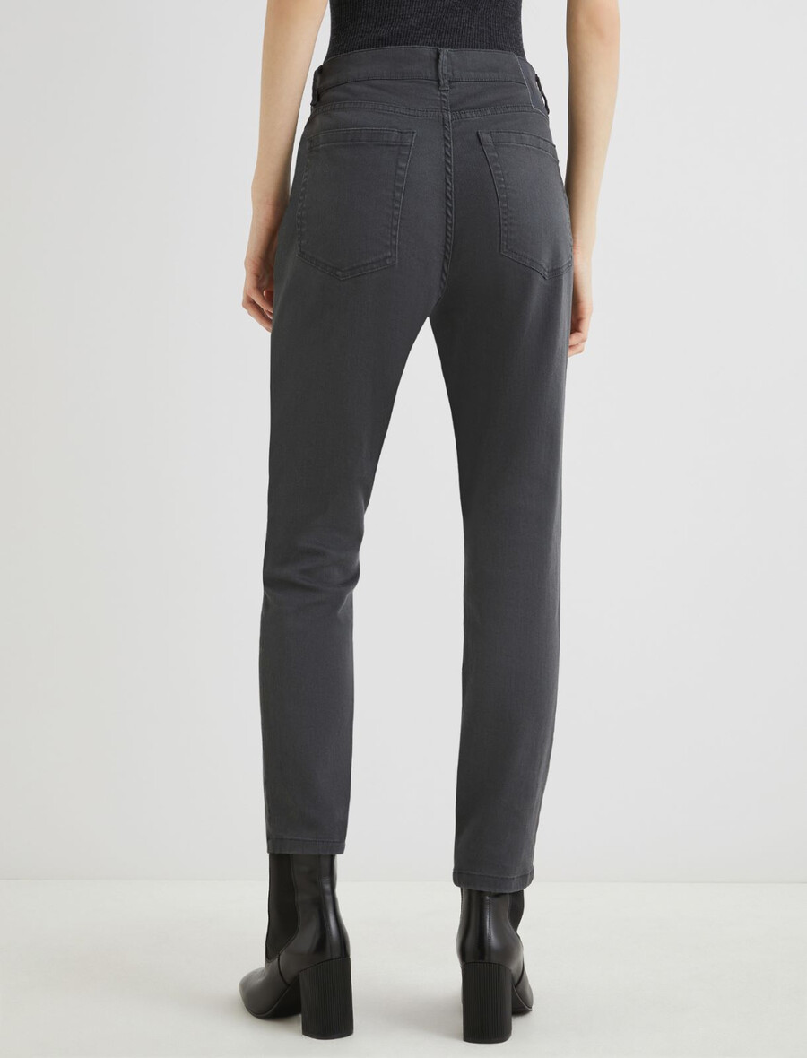 ozke kavbojke - temno sive