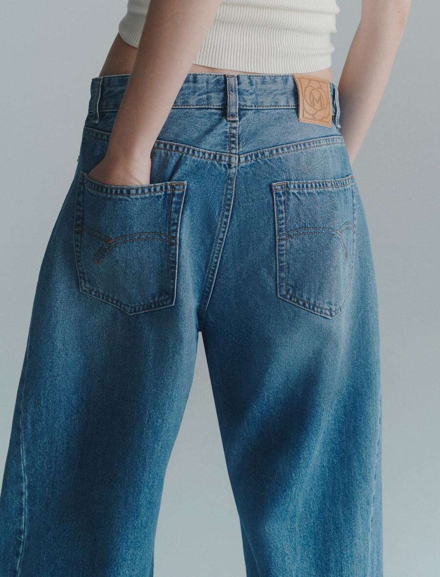 sproščene kavbojke z ozkimi hlačnicami - delave` blue