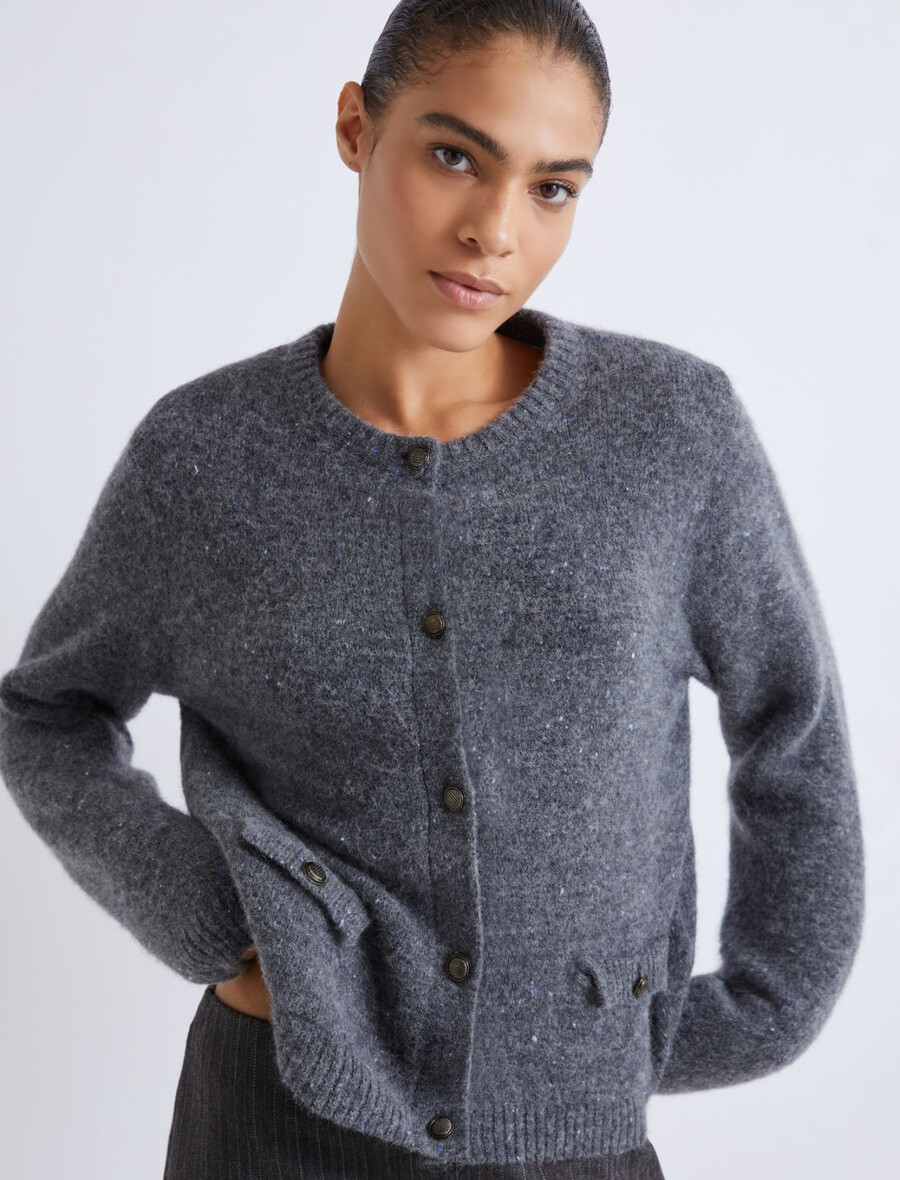 jopica z žepi - siva