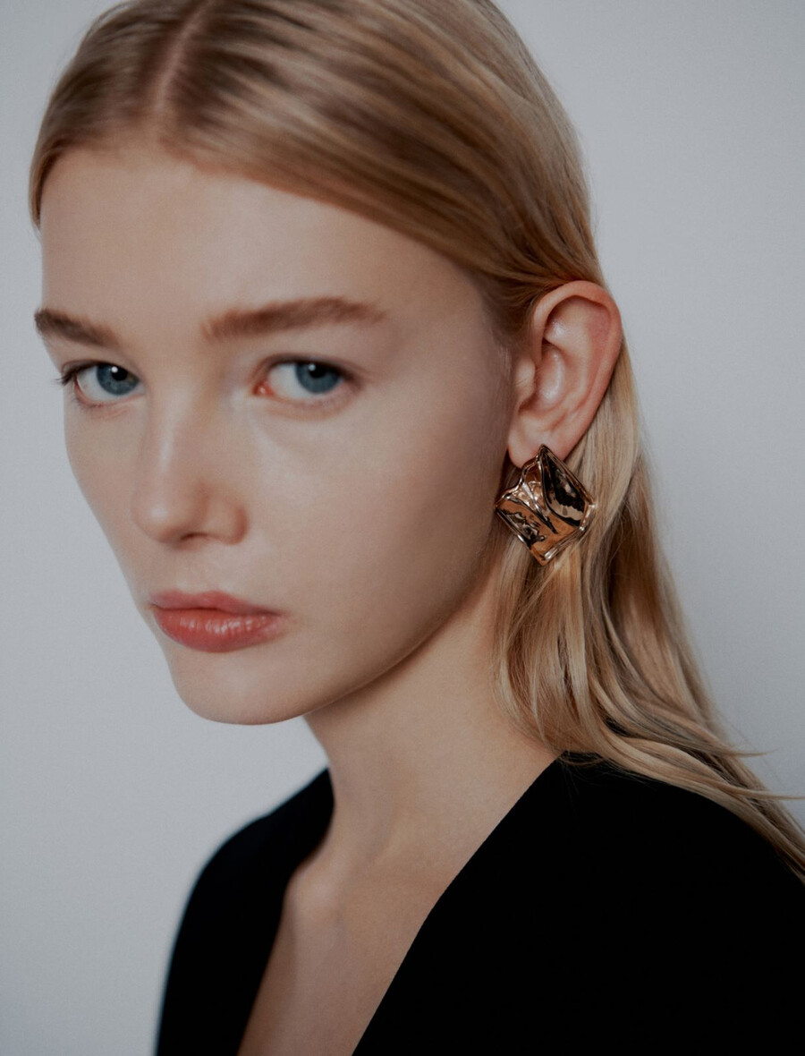 kovani uhani - zlato