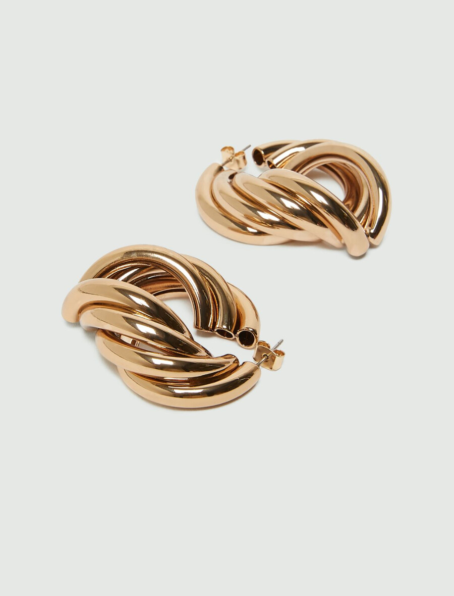 uhani torchon - zlati