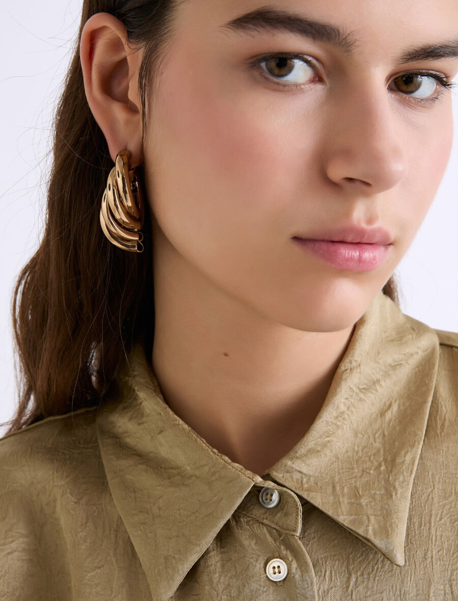 uhani torchon - zlati