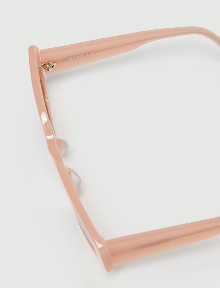 geometrična sončna očala - roza