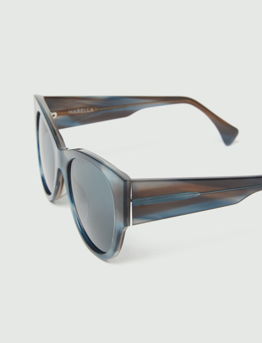 prevelika sončna očala - modre kavbojke