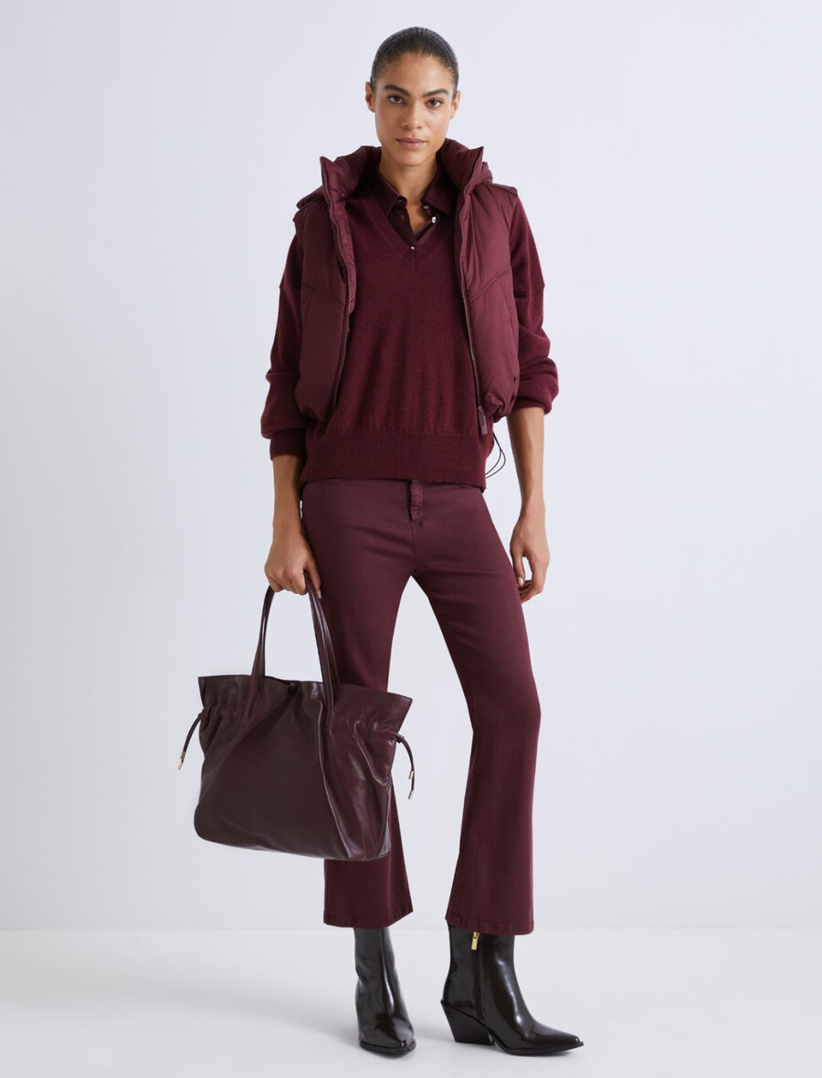 prešit brezrokavnik - bordo