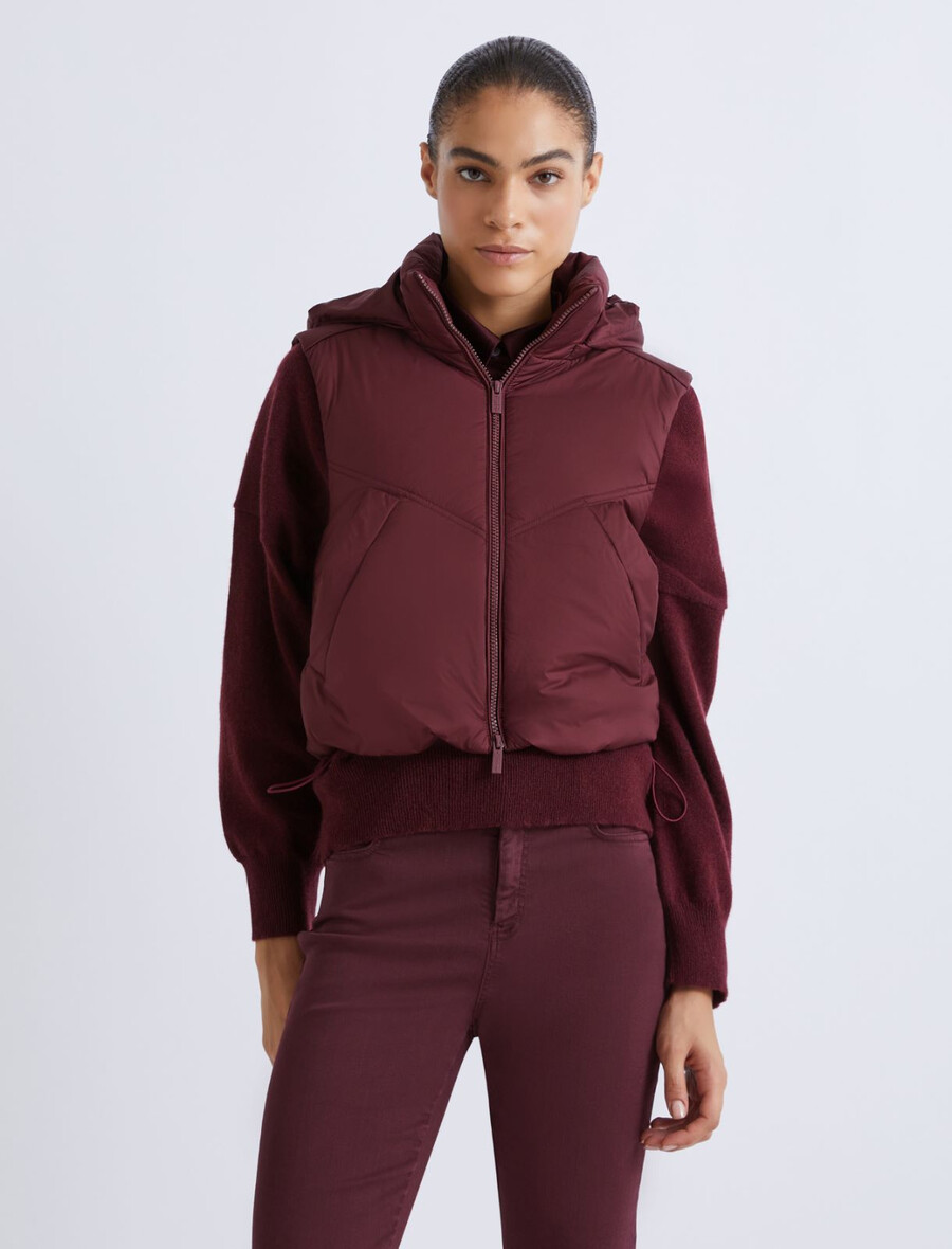 prešit brezrokavnik - bordo