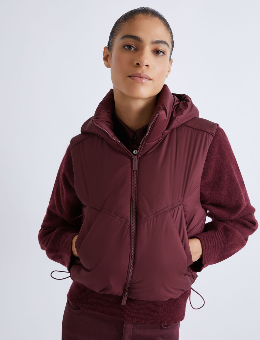 prešit brezrokavnik - bordo