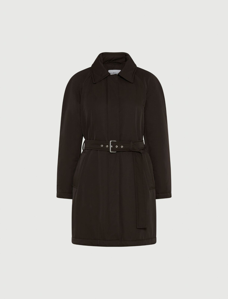 vodoodbojen podloženi trenčkot - rjav