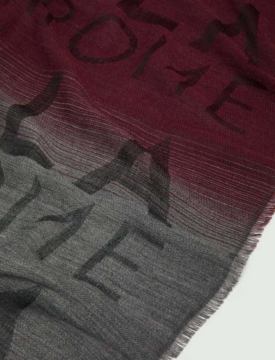 Žakard štola - temno siva