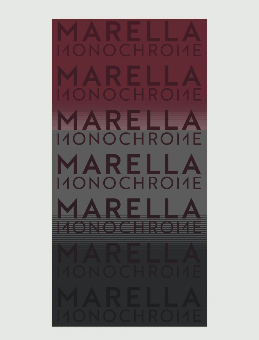 Žakard štola - temno siva