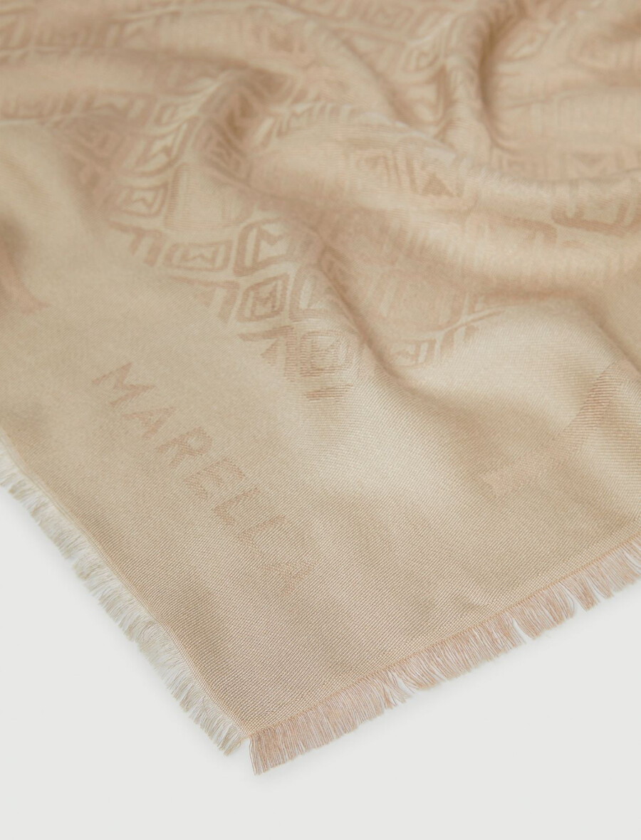 monogramski šal - turtledove