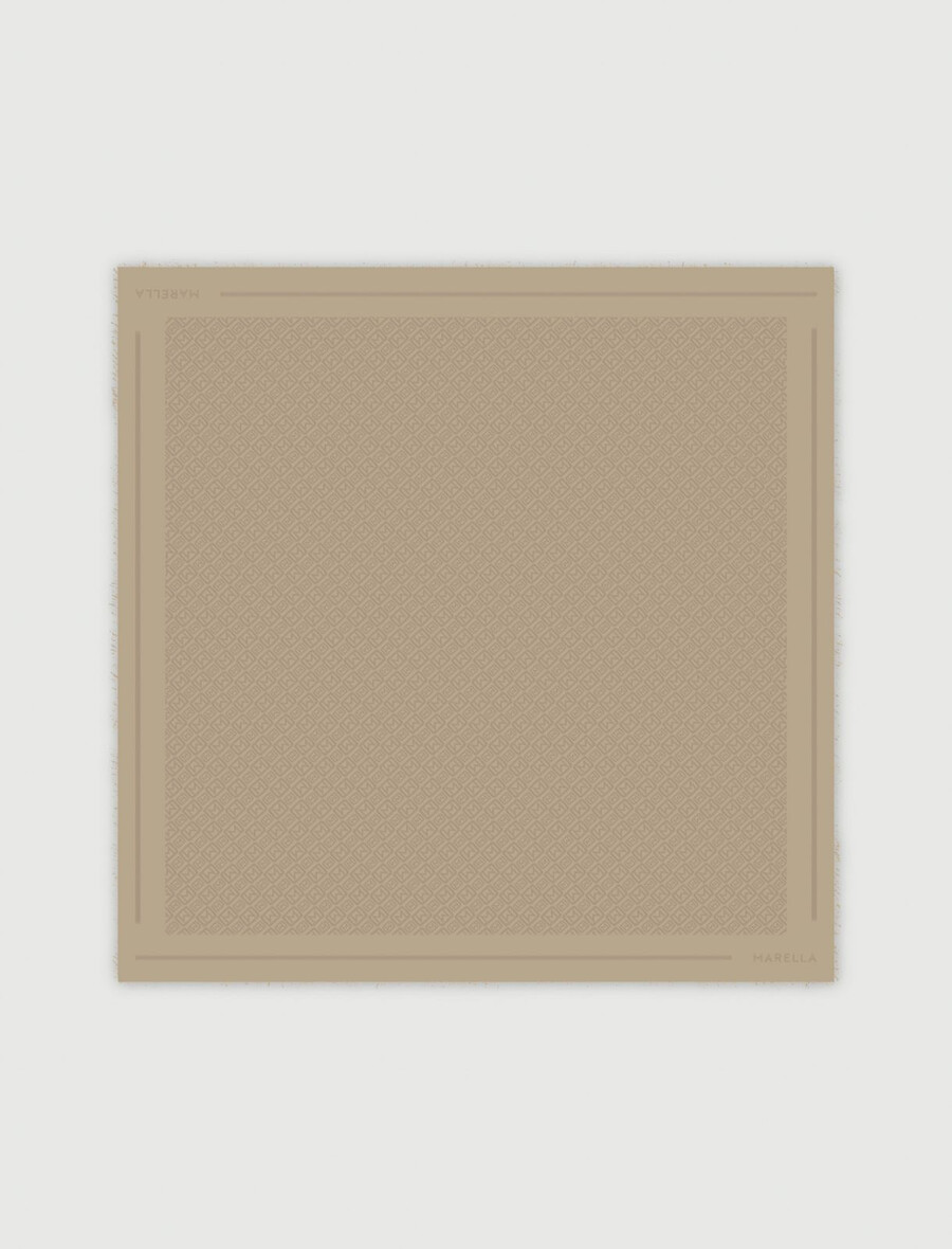 monogramski šal - turtledove