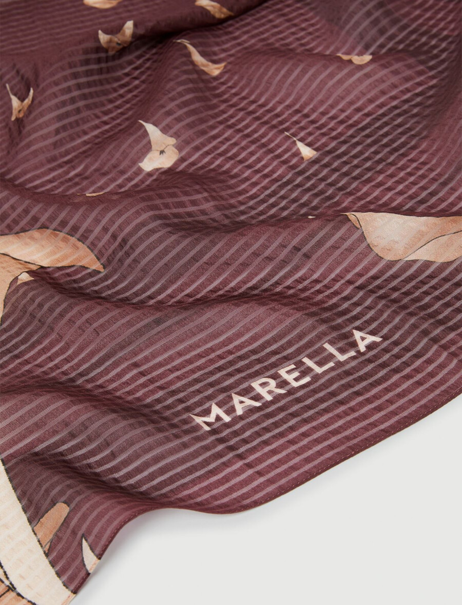 svilena štola - bordeaux