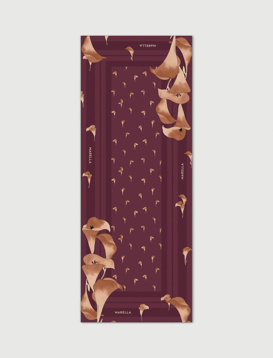 svilena štola - bordeaux