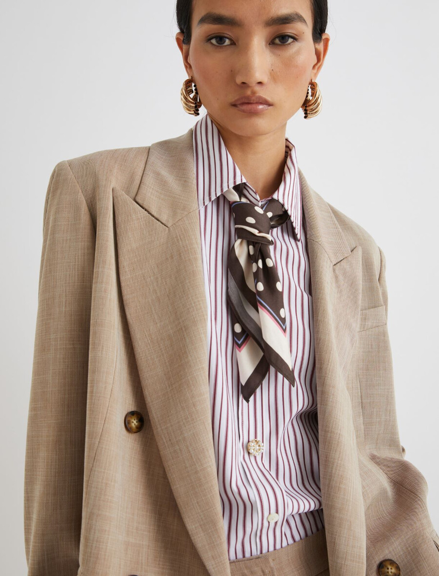 satenasta šala s pikami - Čokolada