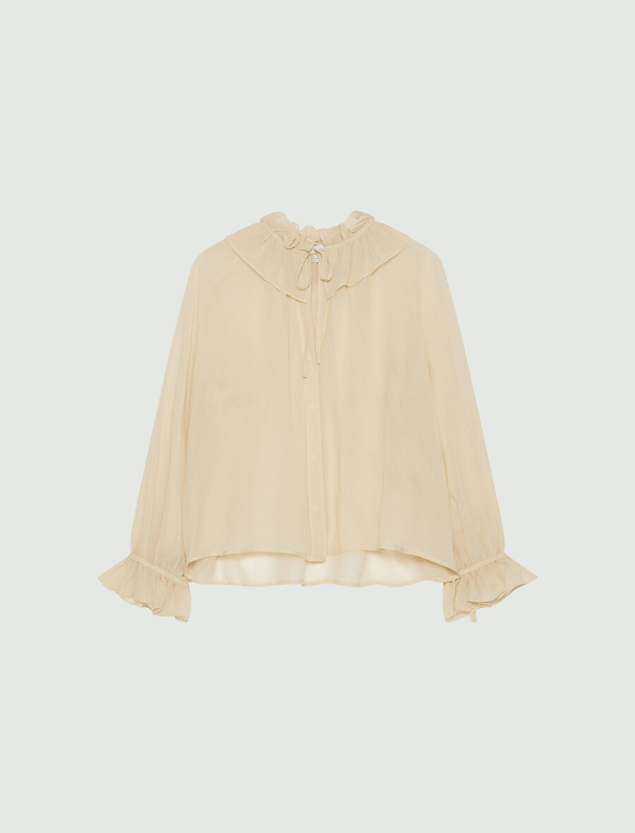 Žoržetska srajca - volna bela