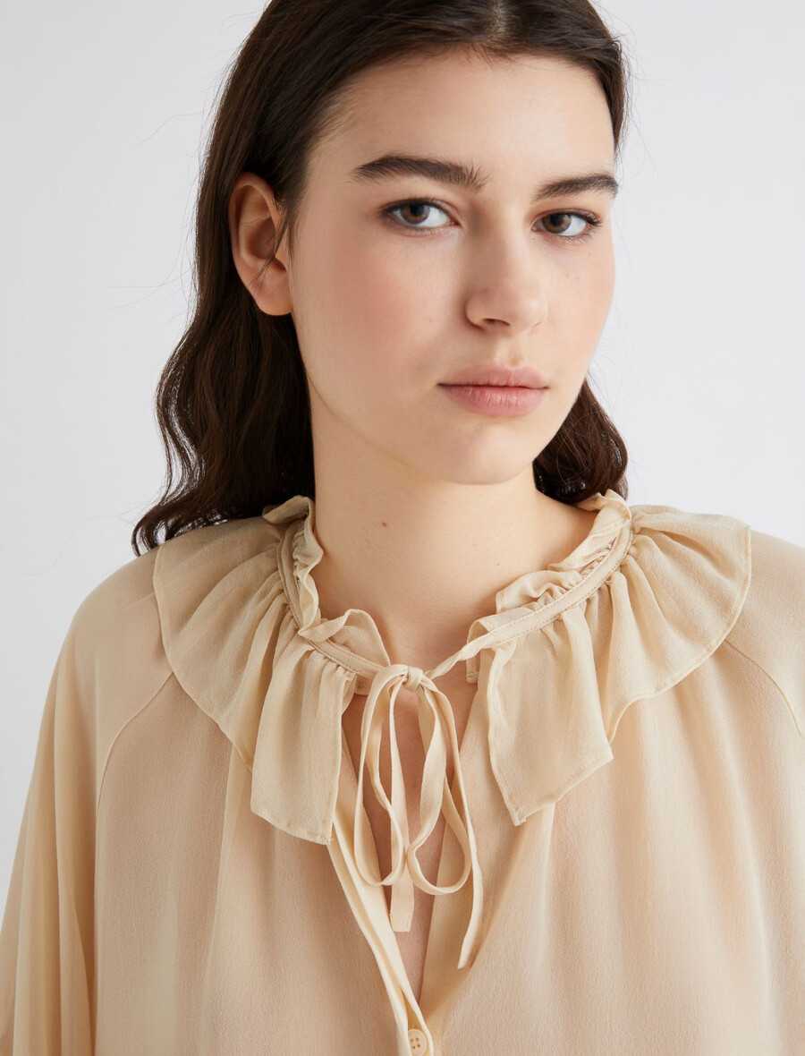 Žoržetska srajca - volna bela