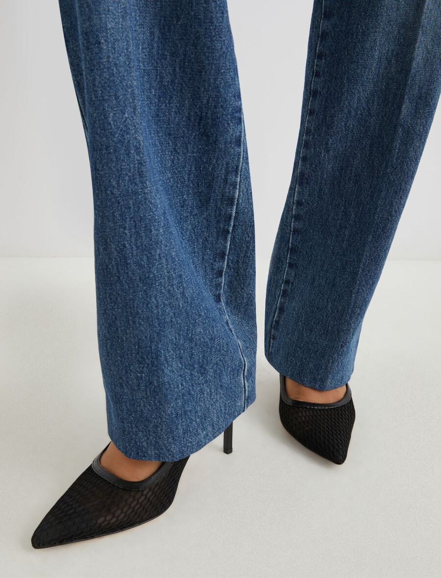 mrežasti čevlji za v sobo - Črna