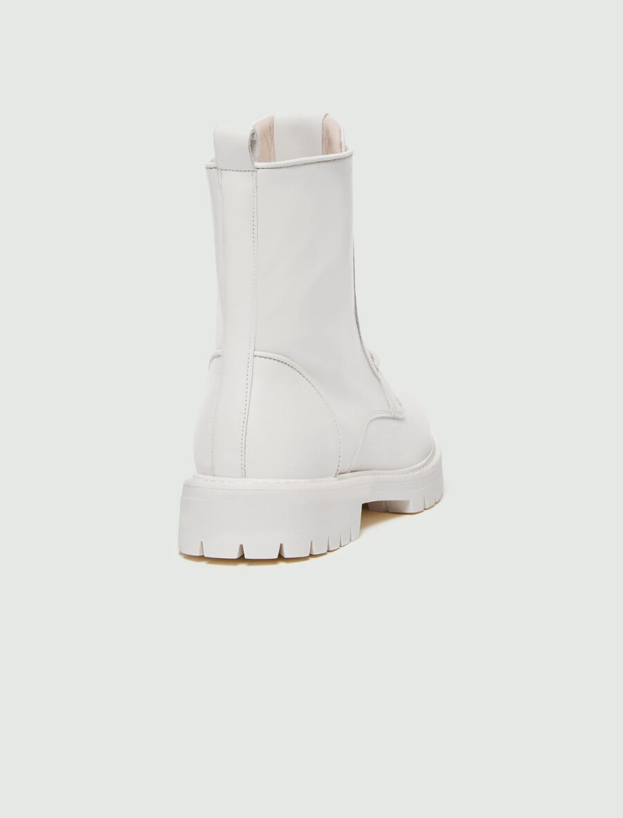 usnjeni bojni škornji - mleko