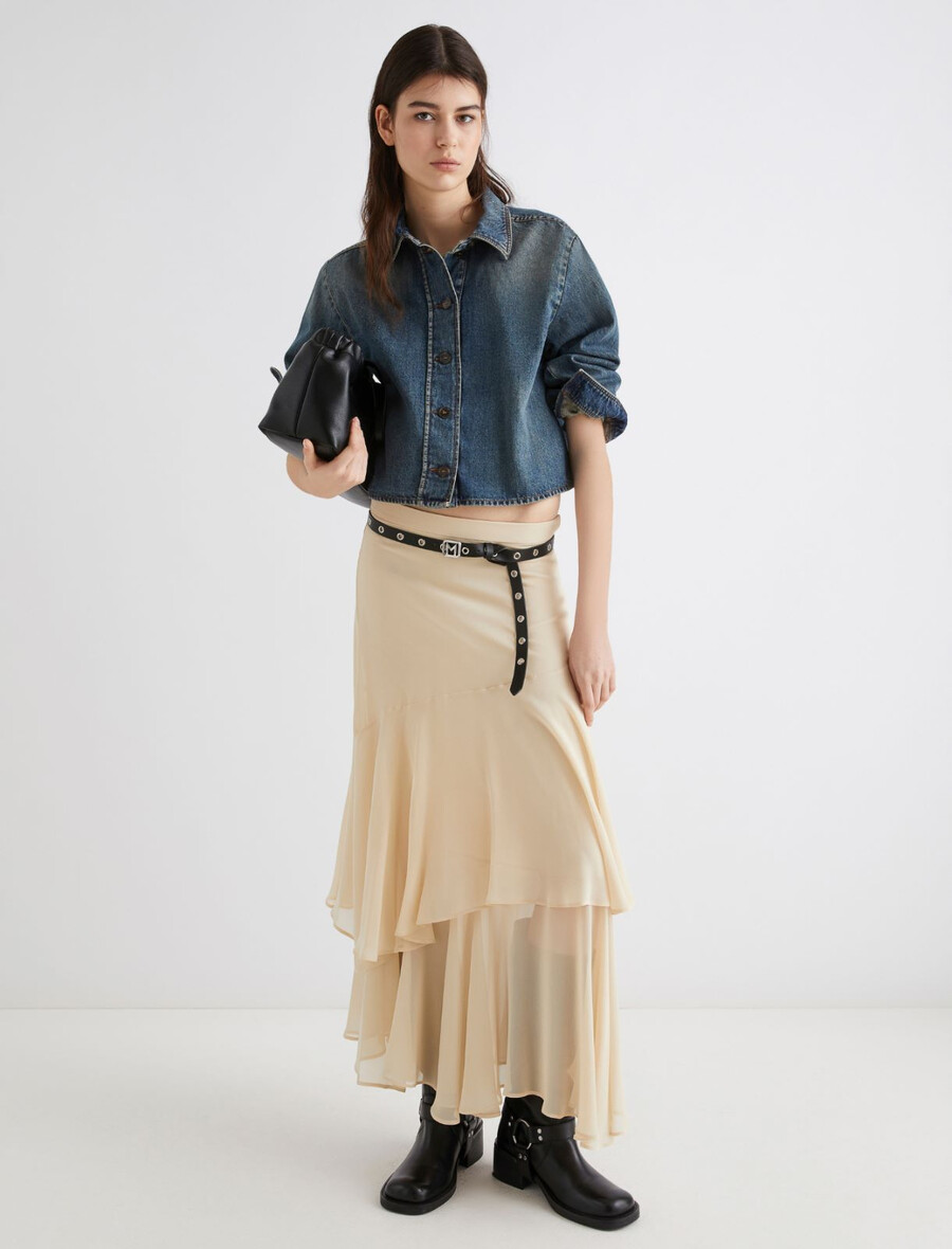 svileno krilo - volna bela