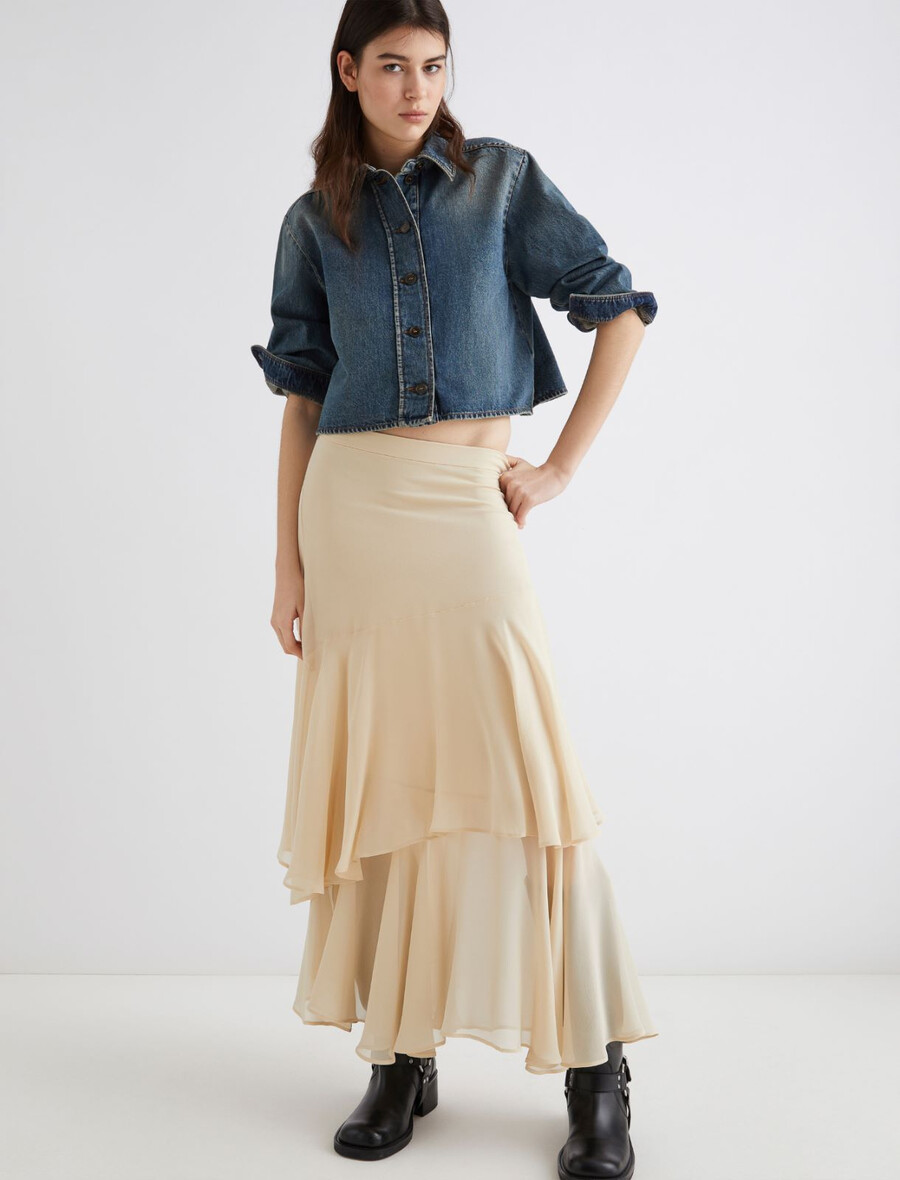 svileno krilo - volna bela