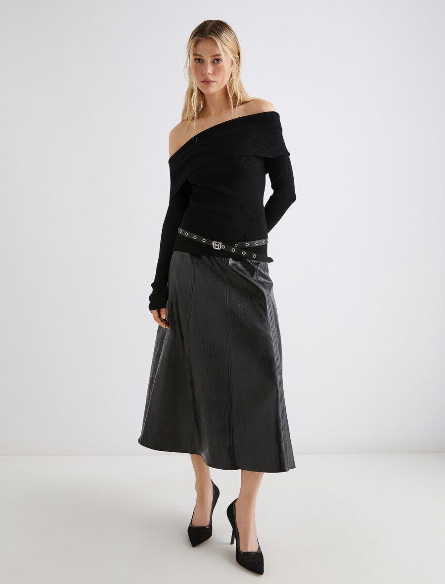 raztegljivo krilo - Črna