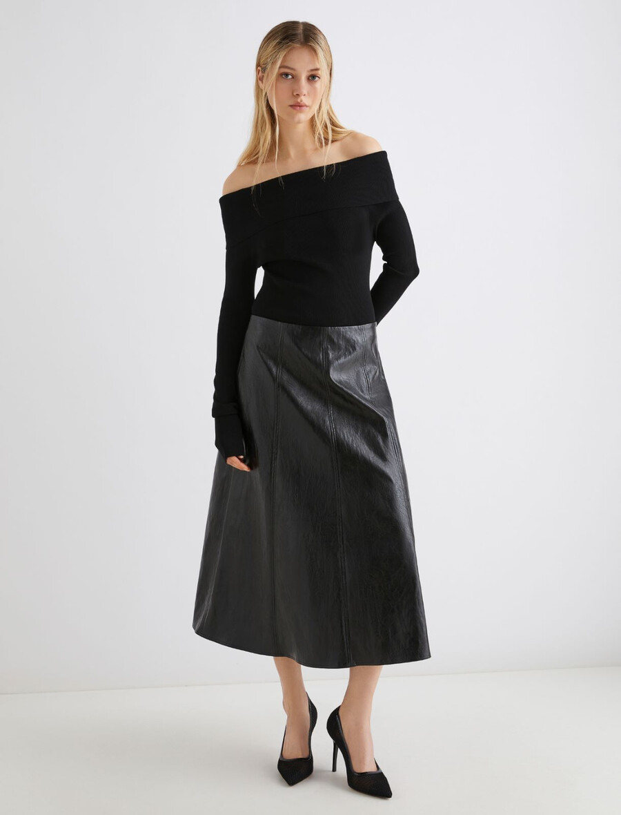 raztegljivo krilo - Črna