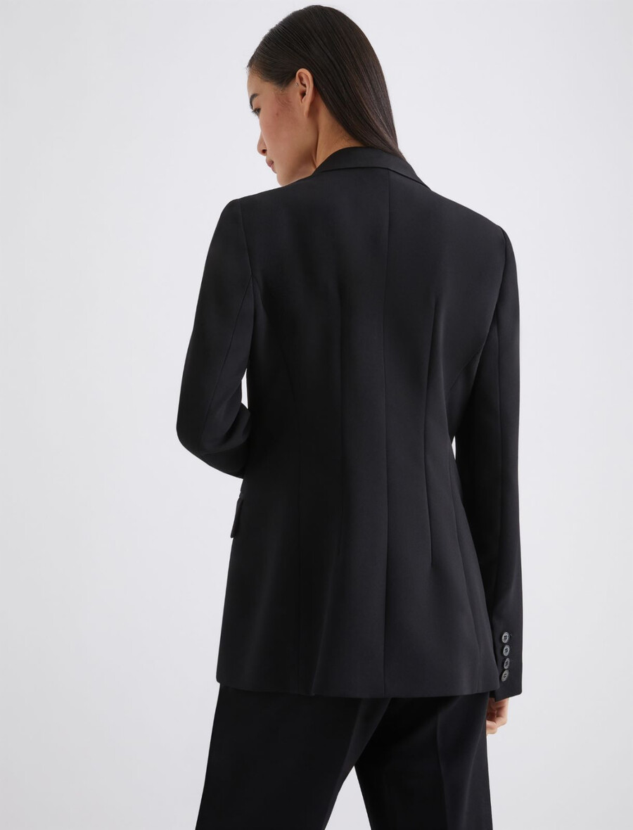 dvoredna jakna - Črna