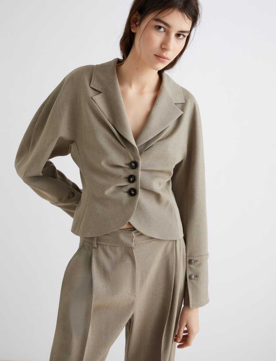 oprijet kratek blazer - laurel