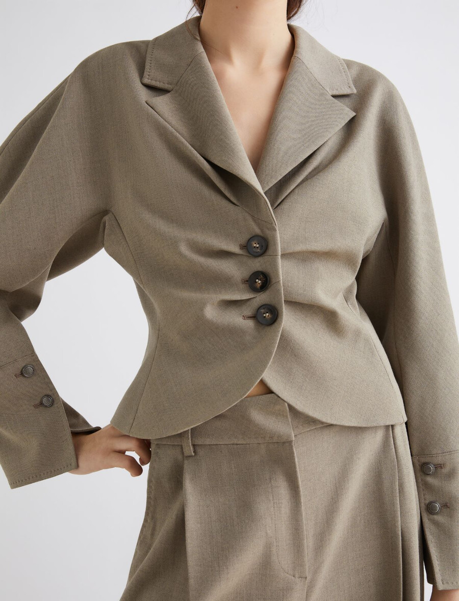 oprijet kratek blazer - laurel