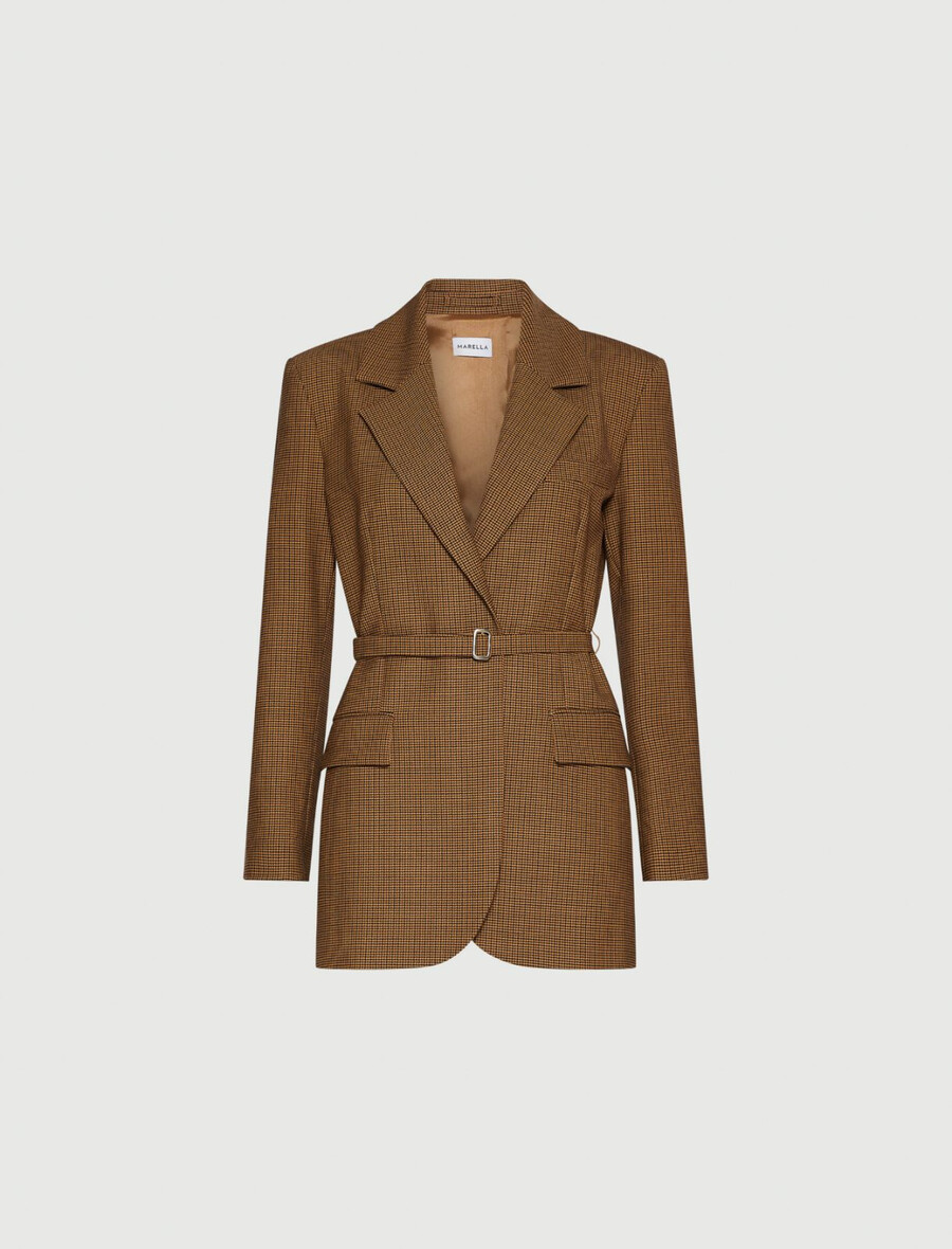 raztegljiv blazer - camel
