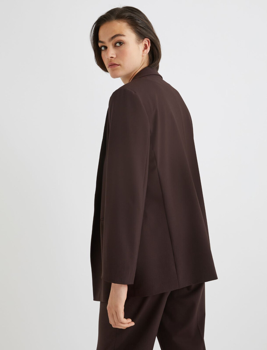 raztegljiv blazer - rjav